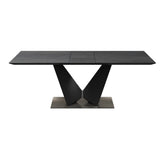 Westin 180 - 220cm Graphite Ceramic Sintered Stone Top Large Extending Dining Table accommodate up to 10 DinnersSold Online and in store by Pendle Village Furniture